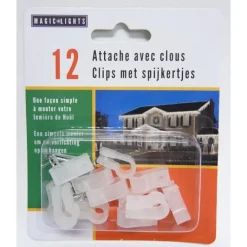 Best PEHA 12 attaches en plastique avec clous pour guirlande lumineuse LED