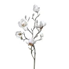 ARTF 3 fleurs artificielles magnolia 3 fleurs et 3 boutons coloris beige - 87 cm