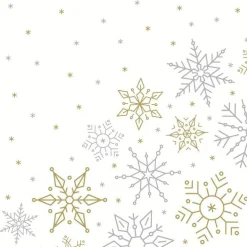 PAPER DESIGN 20 serviettes 3 plis Glistering snow - 33 x 33 cm