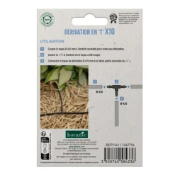 Sale BOTANIC® 10 tés cannelés pour tuyau Ø 4/6 mm - Arrosage goutte à goutte