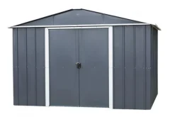 Outlet TRIGANO JARDIN Abri de jardin métal sans plancher, anthracite - Yardmaster - 6.24m²