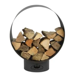 Online ESSCHERT DESIGN Abri de stockage pour bois coloris noir en acier - 58,2 x 38 x 72 cm