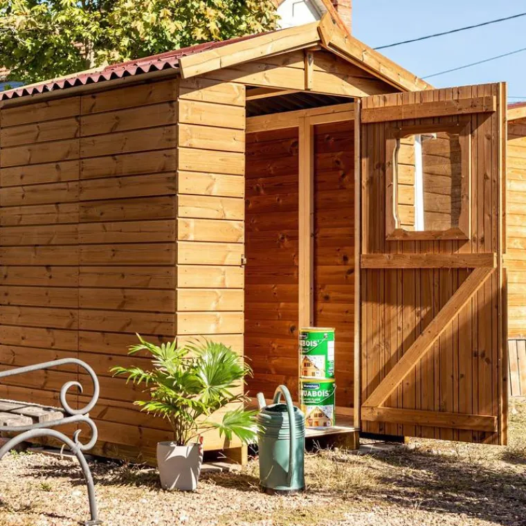 HABRITA Abri en bois massif THE 190 x 187 x 204 cm livré