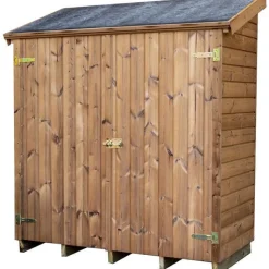 Clearance HABRITA Abri range-tout bois massif THE 175 x 72 x 174 cm livré
