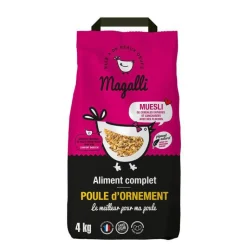 Outlet MAGALLI Aliment complet beau plumage pour volaille en sac jaune de 4 kg