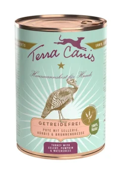 Discount TERRA CANIS Aliment complet pour chien sans céréales dinde – 400 g