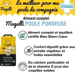 Sale MAGALLI Aliment complet pour poule pondeuse en sac jaune de 8 kg