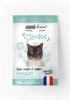 New HAMIFORM Alimentation complète pour chat stérilisé poulet light - pochon de 80 g