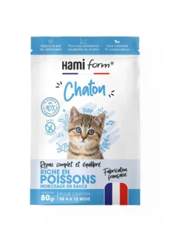 New HAMIFORM Alimentation complète pour chaton de 4 à 12 mois poisson - pochon de 80 g