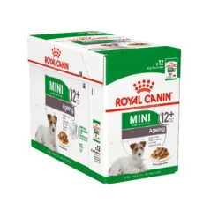 Best ROYAL CANIN Alimentation humide complète pour chien mature et senior de petite race et à partir de 8 ans en sauce Mini Ageing - 12 x 85 g