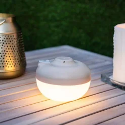 New NEW GARDEN Ampoule portable et rechargeable Cherry coloris blanc