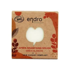 New ENDRO COSMÉTIQUES Après-shampoing solide grève blanche Endro - 80 ml