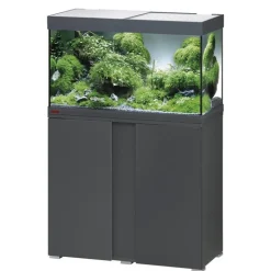 Outlet EHEIM Aquarium avec meuble coloris anthracite vivalineLED 126L