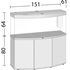 Best JUWEL Aquarium complet chêne clair, version LED - AQUARIUM Vision 450 - 450L