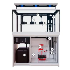 RED SEA Aquarium LED blanc, système complet AQUARIUM - modèle Max S-500, 500L