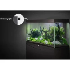 BLUE CORAL Aquarium tout équipé, noir, AQUATLANTIS AQUARIUM Splendid 120 - 293L