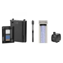 BLUE CORAL Aquarium tout équipé, noir, AQUATLANTIS AQUARIUM Splendid 120 - 293L