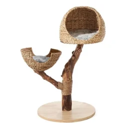 Clearance HAMIFORM Arbre à chat coloris marron AZKARA 02 - 60 x 60 x 110 cm