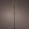 Clearance KAEMINGK Arbre de Noël lumineux coloris noir micro LED blanc orangé fixe extérieur – H 1,50 m
