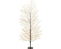 Outlet KAEMINGK Arbre lumineux noir à 1350 micro-LED blanc orangé pour extérieur - 150 cm