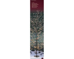 Outlet KAEMINGK Arbre lumineux noir à 1350 micro-LED blanc orangé pour extérieur - 150 cm