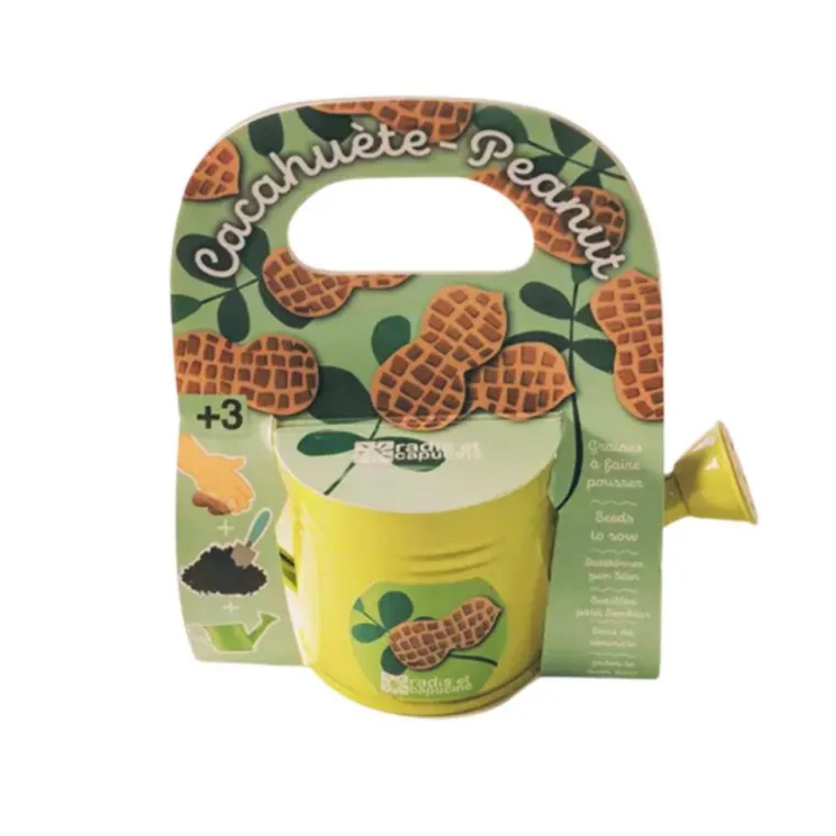 Discount RADIS ET CAPUCINE Arrosoir en zinc vert avec graines de cacahuètes