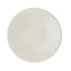 Outlet Assiette de présentation Vesuvio coloris blanc en grès - Ø 31 cm