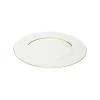 Discount BASTIDE Assiette plate en porcelaine blanche Victoria - Ø 27 cm