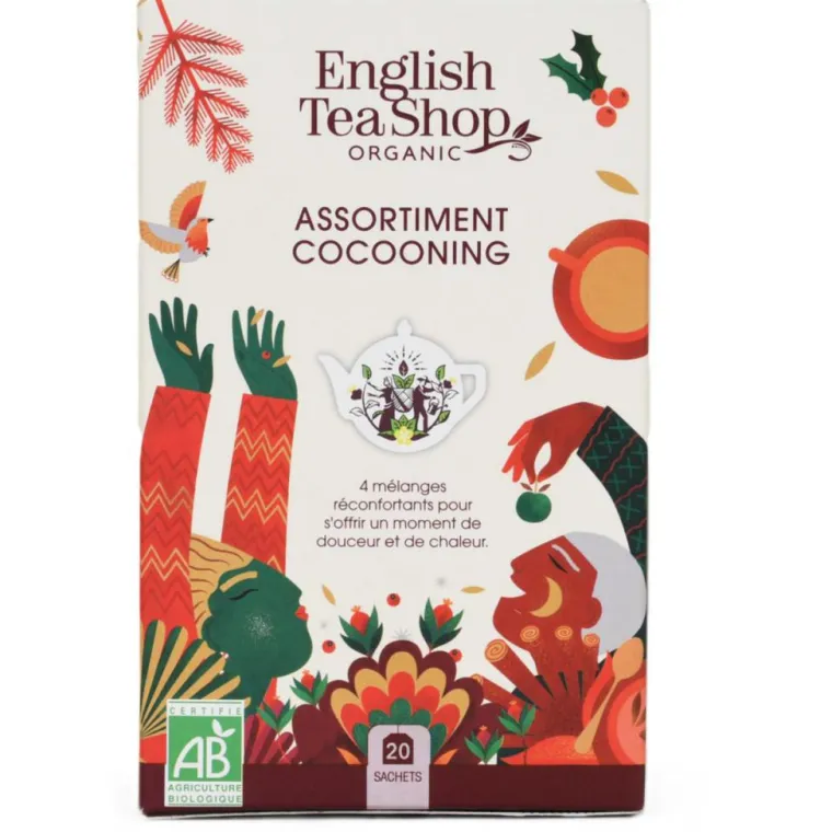 Hot ENGLISH TEA SHOP Assortiment cocooning d'hiver bio - x 20 sachets