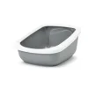 Online SAVIC Bac à litière pour chats coloris gris en plastique Aseo Jumbo - 67,5 x 48,5 x 28 cm