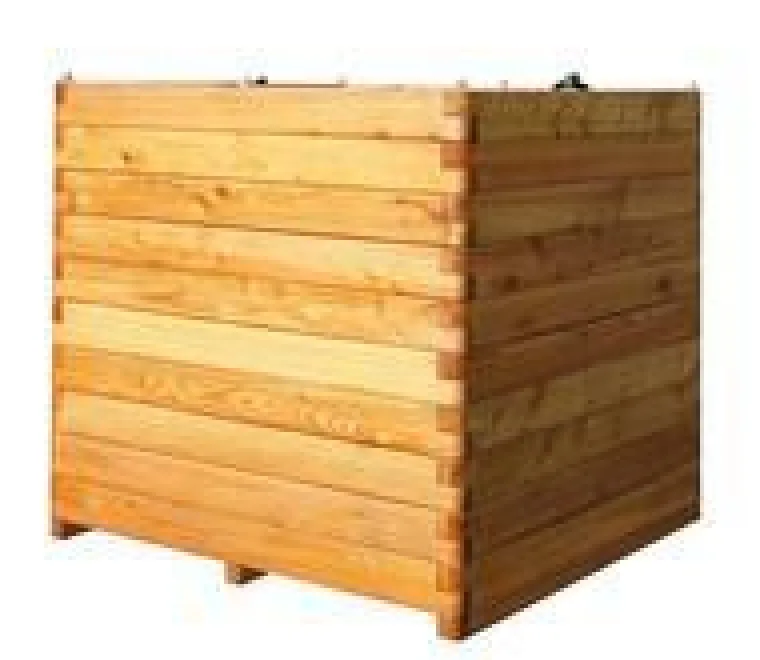 Outlet ROBIN HOOD Bac carré en bois de Mélèze huilé Renata - 100 x 100 x 100 cm