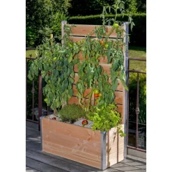 Hot MON PETIT POTAGER Bac de jardinage en bois Bac Pano Design - 75 x 35 x 136 cm