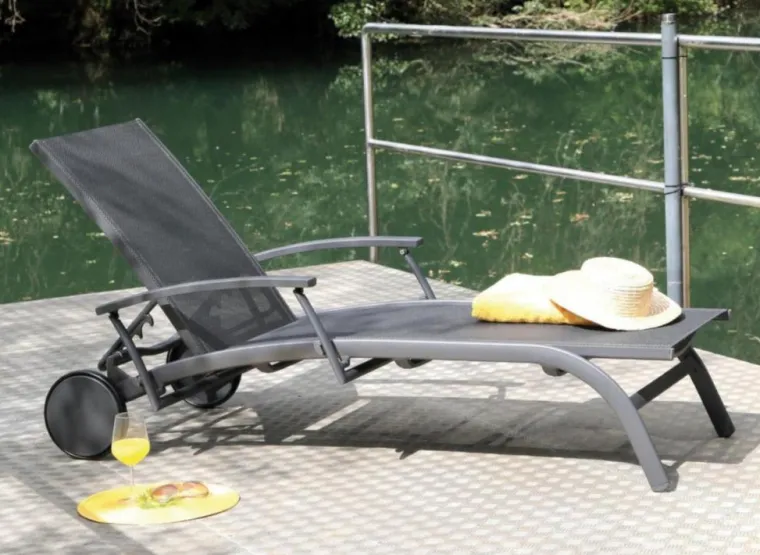 Discount Bain de soleil élégance en aluminium, graphite - PROLOISIRS BBM