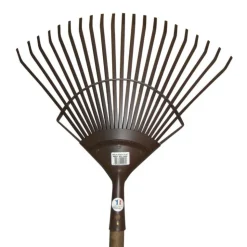 Clearance BOTANIC® Balai à gazon fil plat renforcé marron