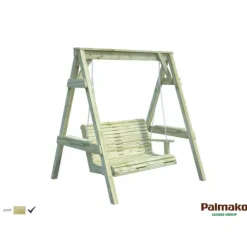 Clearance PALMAKO Balancelle Sigrid en bois traité autoclave - 193 x 161 cm