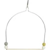 Online ZOLUX Balançoire pour les oiseaux exotiques en bois avec un cadre en fer coloris multicolore – 15,5 x 1 x 19,5 cm