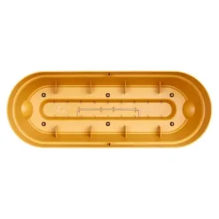 Sale ELHO Balconnière tout-en-un en polypropylène jaune miel Barcelona - 49,5 x 27,5 x 18,5 cm