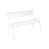 FERMOB Banc de jardin 2 à 3 places coloris blanc coton Monceau - 116 cm