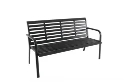 Outlet CREADOR Banc de jardin 3 places en aluminium, anthracite - MARTA