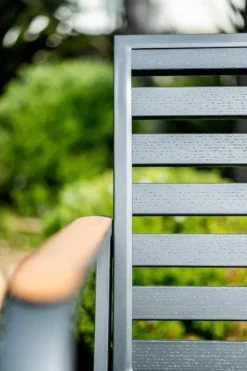 Outlet CREADOR Banc de jardin 3 places en aluminium, anthracite - MARTA