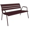 Hot FERMOB Banquette lounge Monceau coloris noir en acier - 132 x 82 cm