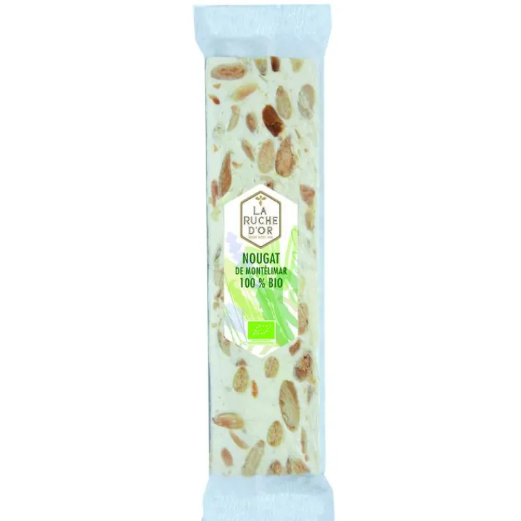 Clearance LA RUCHE D'OR Barre de nougat de Montélimar aux amandes torréfiées - 50 g