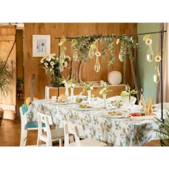 Discount Barre de suspension en métal noir pour décoration de table 250x110 cm