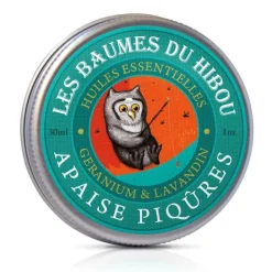 Online LES BAUMES DU HIBOU Baume Apaise Piqûres biologique Boîte 30 ml vert
