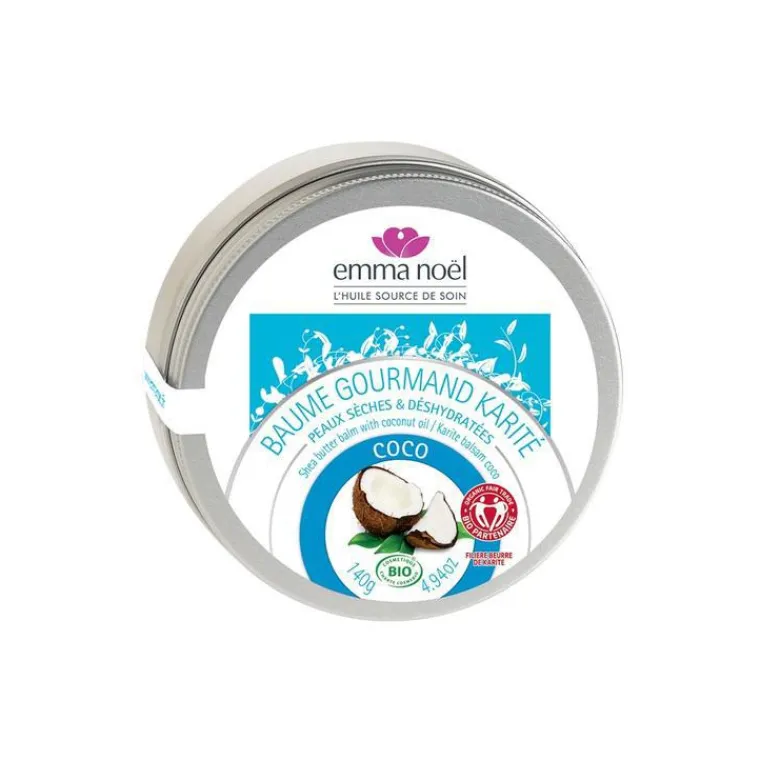 Outlet EMMA NOËL Baume au karité bio et à l’huile de coco en boite de 150 ml