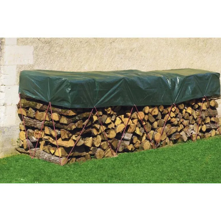 Clearance NORTENE Bâche tas de bois coloris vert 1,50x6 m