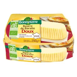 BONNETERRE Beurre de baratte doux 250 g