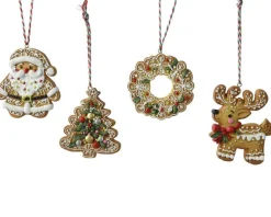 Outlet KAEMINGK Biscuit pain d’épices en résine à suspendre -  7 x 9,5 cm