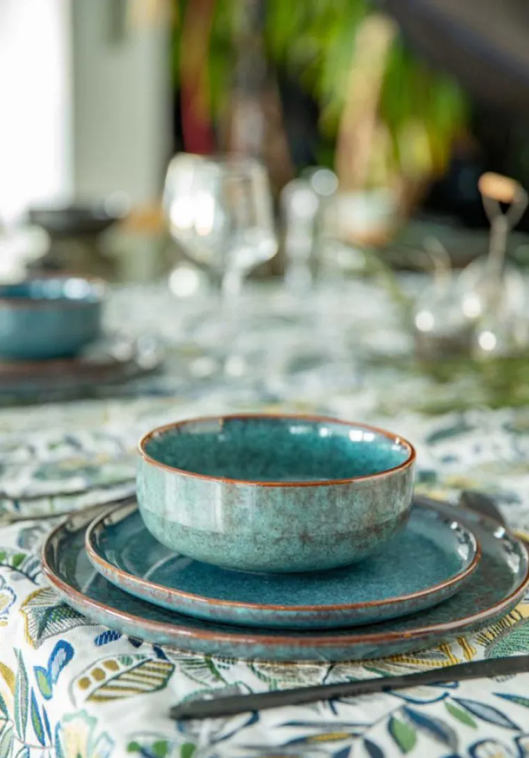 Best Bol coloris bleu en grès réactif Volga - Ø 15 cm