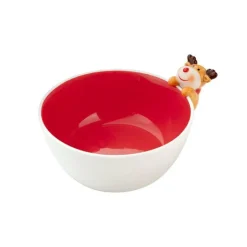 Discount AMEFA Bol en grès rouge Médard de Noblat collection Miam Cerf 3D - Ø 15,7 cm